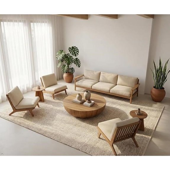 handwoven jute cotton rug