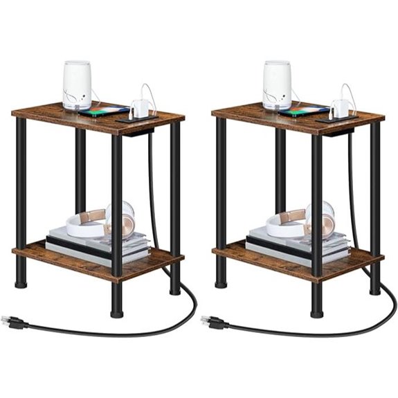 hoobro side table charging set