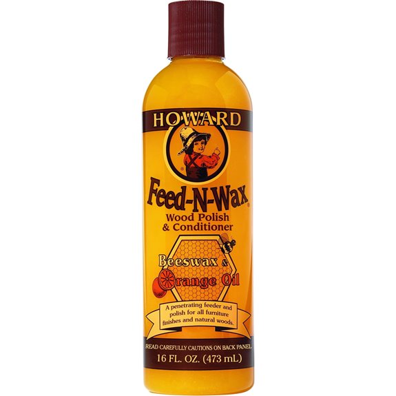 howard feed n wax wood polish 16 oz