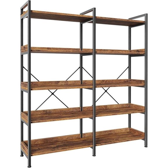 15 Best Bookshelves for Home Libraries in 2026 5 huuger 5 tier rustic bookshelf