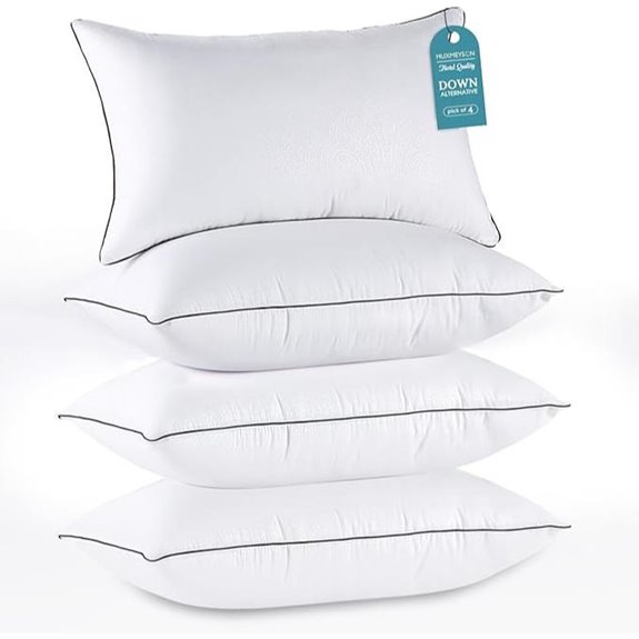 10 Best Hotel Style Pillows for 2026 (Sleep Like Royalty) 7 huxmeyson four pack pillows