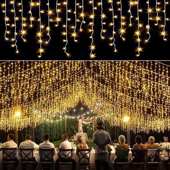 icicle 400led warm white