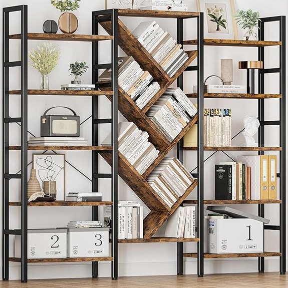 15 Best Bookshelves for Home Libraries in 2026 6 innod 70x70 bookshelf rustics 4iatk