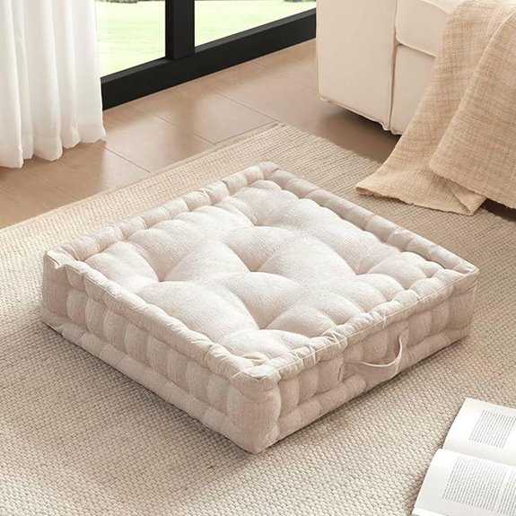 10 Best Floor Pillows for 2026 (Cozy Vibes Guaranteed) 1 intelligent design pillow ivory