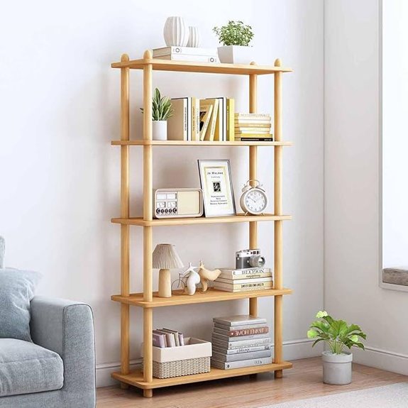 iotxy wooden 5 tier rack