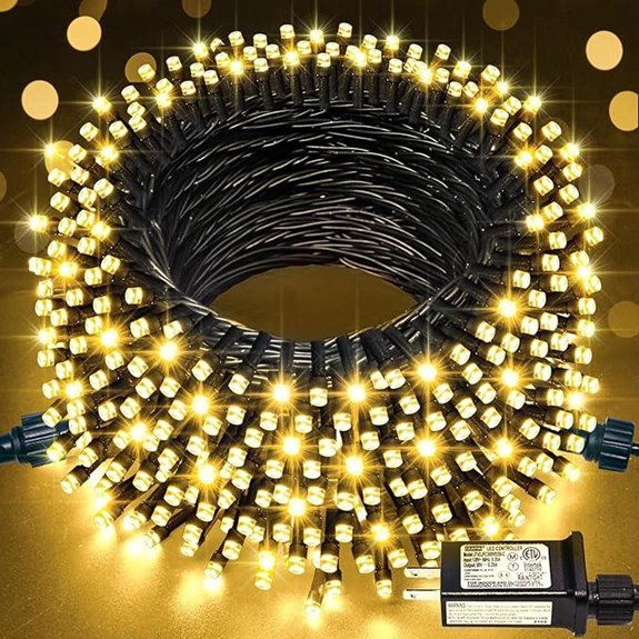 jmexsuss 66ft led lights warm white