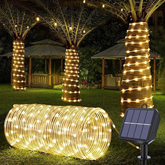 jnaurb 66ft warm white rope lights