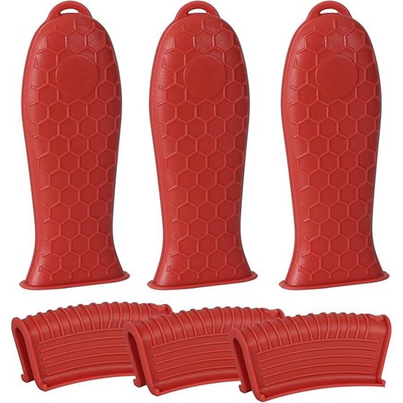 joyhalo silicone cast iron handle cover 6 pack