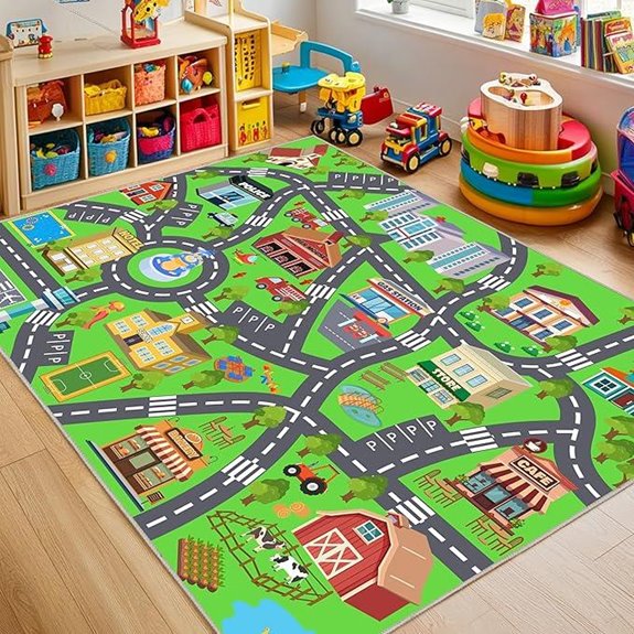 15 Best Playroom Rugs for 2026 (Soft & Stylish Picks) 6 kids 8x10 town map rug