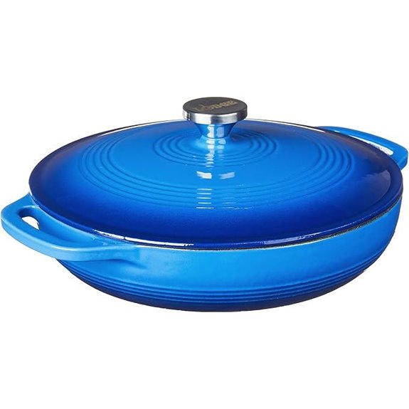 5 Best Coated Cast Iron Cookware for 2026 4 lodge 3 5 quart caribbean braiser