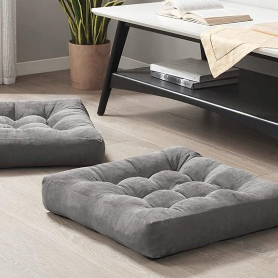10 Best Floor Pillows for 2026 (Cozy Vibes Guaranteed) 3 meditation floor pillow pair