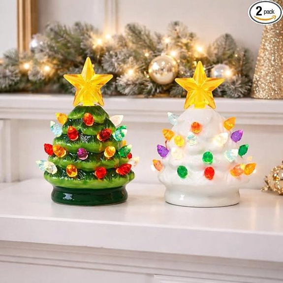 7 Best Ceramic Christmas Trees for 2026 4 mini led ceramic christmas trees 2
