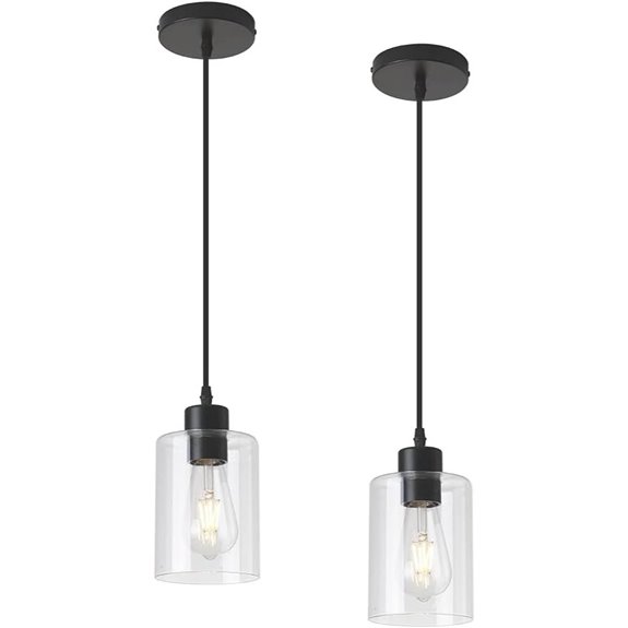 10 Best Kitchen Island Lighting for 2026 2 modern black farmhouse glass pendant
