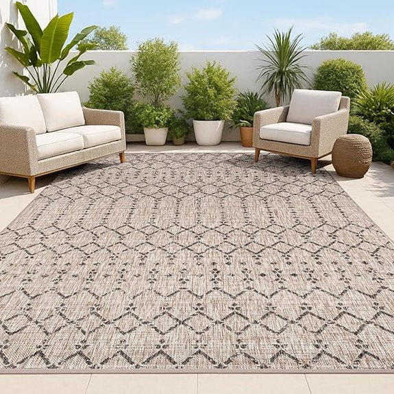 moroccan geometric rug 8x10