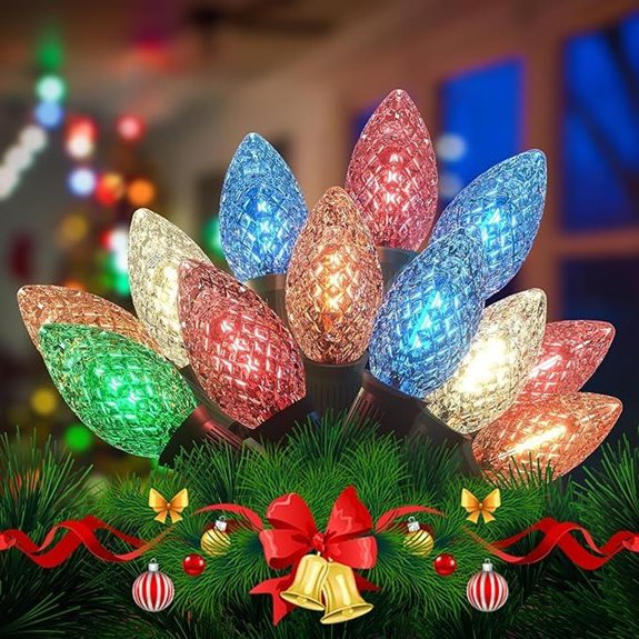 multicolor c9 christmas lights