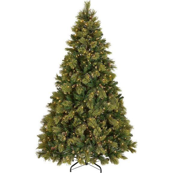 national tree company 7 5 ft pre lit carolina pine