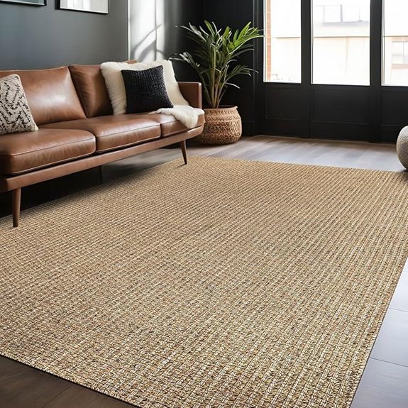 natural jute area rug 8x10