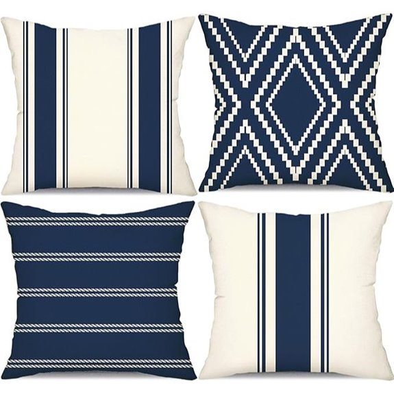 15 Best Outdoor Pillows for 2026 (Patio Perfection) 7 navy blue outdoor pillow covers