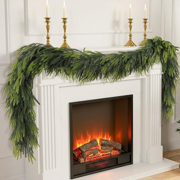 nine foot artificial norfolk pine garland