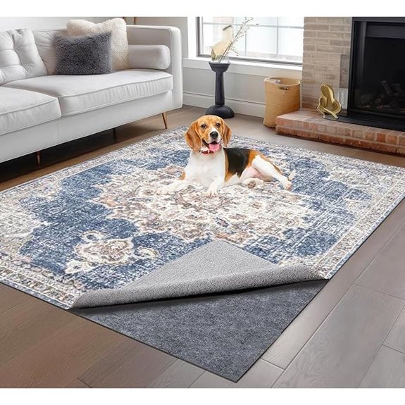 non slip rug pad waterproof protection