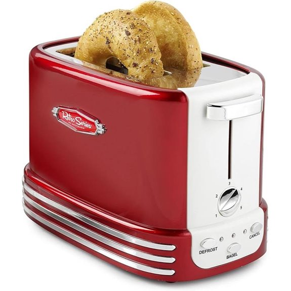 nostalgia retro red toaster