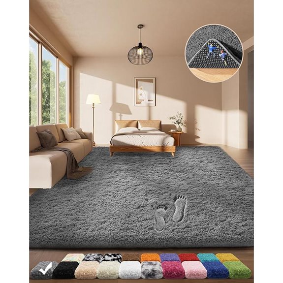 ophanie soft grey rug 4x6
