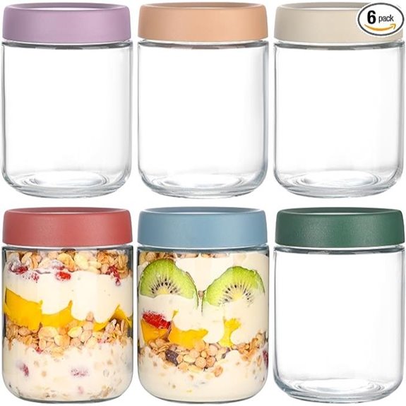 overnight oats glass jars
