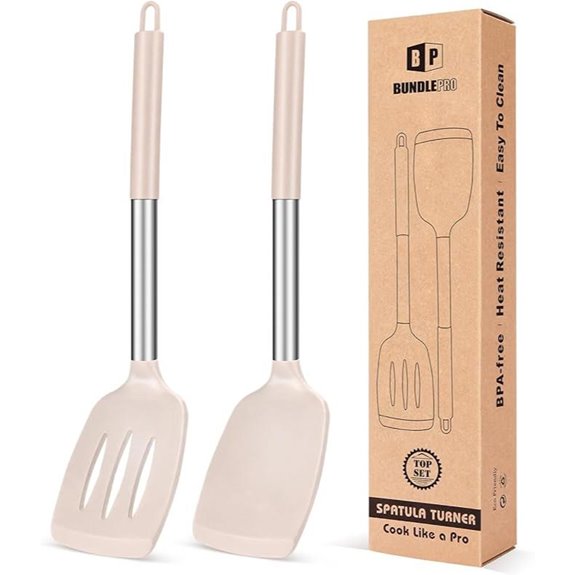 pack of 2 khaki spatulas