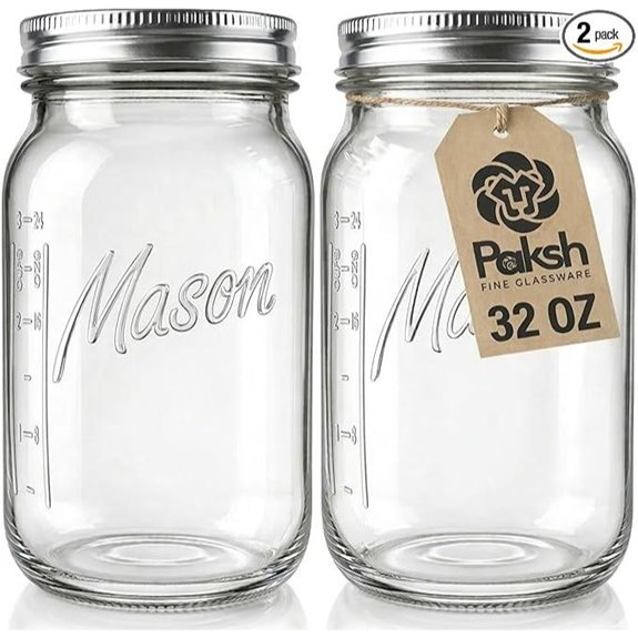 paksh 32 oz wide mouth jars
