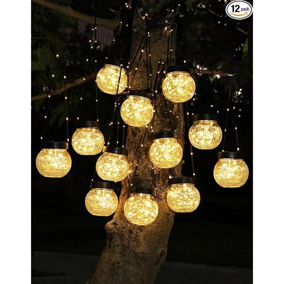 partphoner solar hanging lanterns 12 pack