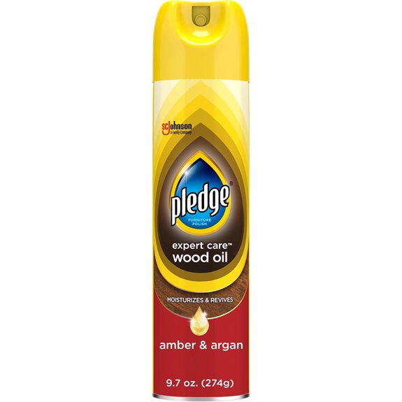 pledge moisturizing wood oil spray