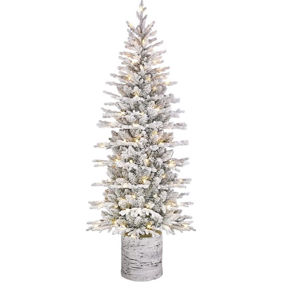 puleo international flocked pencil tree