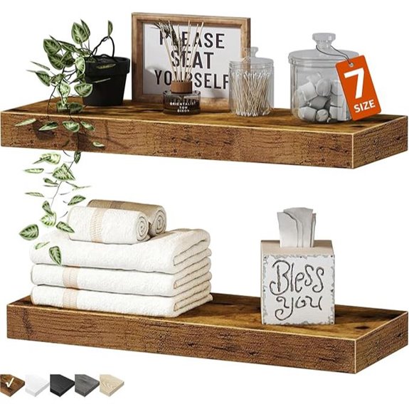 qeeig floating wall shelves set of 2 008 40bn