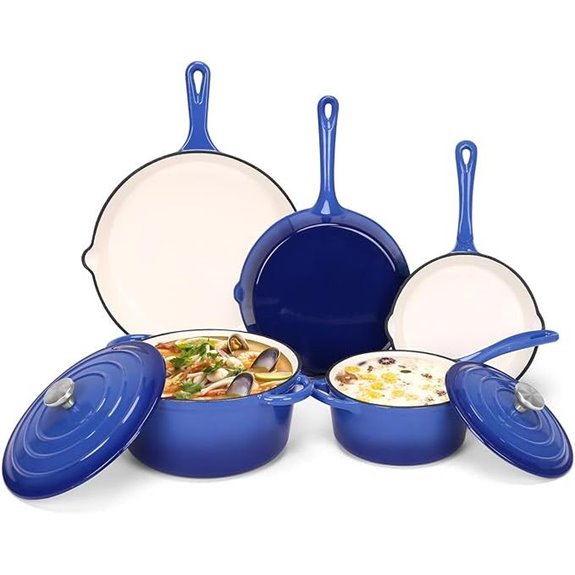 qulimetal enamelled cast iron set