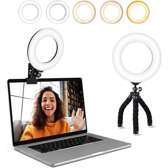 ring light clip for conferencing