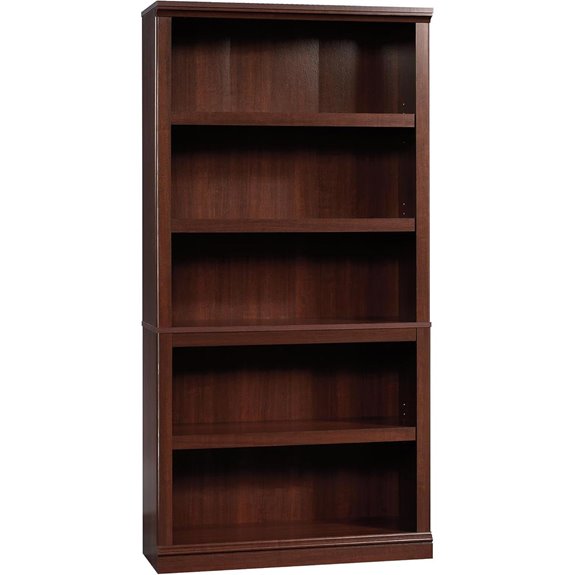 5 Best Bookcases for 2026 (Organize Your Library) 1 sauder bookcase cherry finish