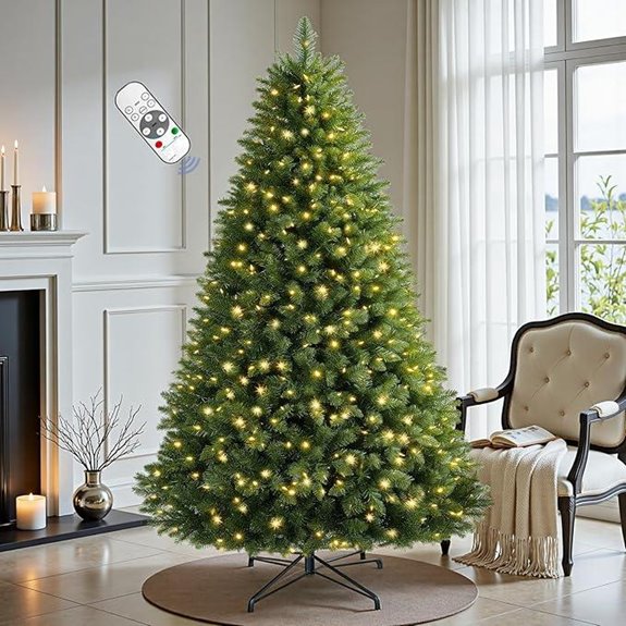 six foot pre lit christmas tree with remote