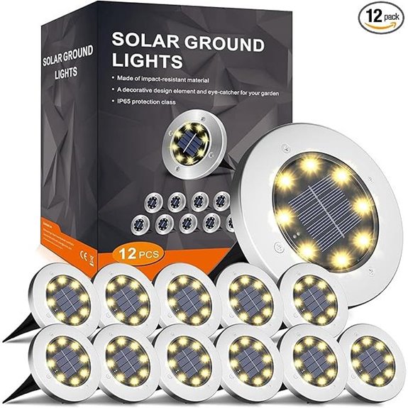 solar garden lights 12 pack