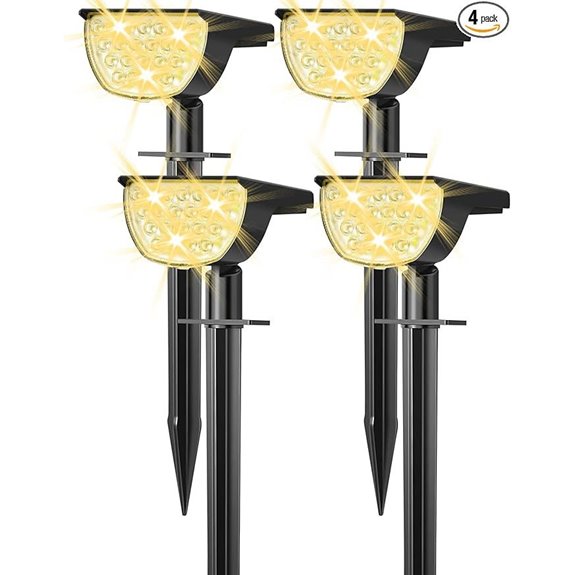 solar spot lights outdoor 4 pack