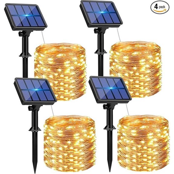 solar string lights 132ft 320led