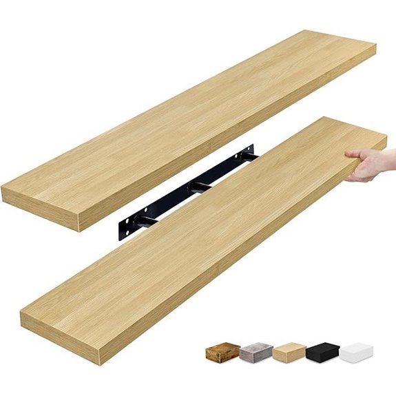 sorbus 48 maple shelves 2 pack