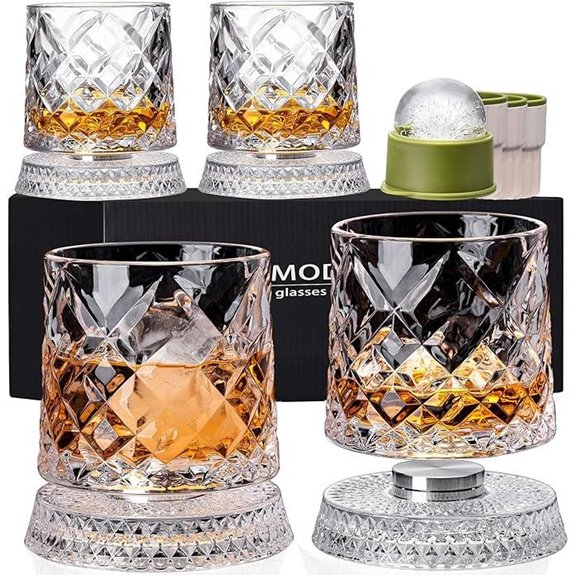 15 Best Old Fashioned Glasses for 2026 12 spinning whiskey glasses set