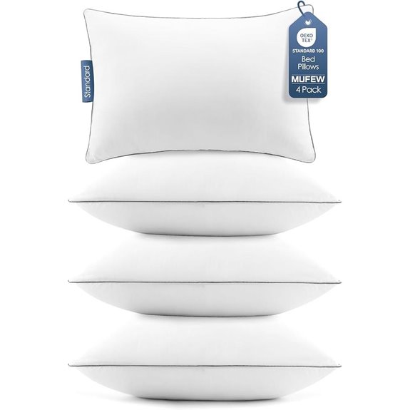 10 Best Hotel Style Pillows for 2026 (Sleep Like Royalty) 4 standard size down alternative pillows