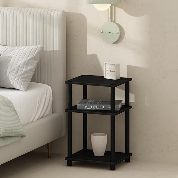 three tier turn n tube nightstand