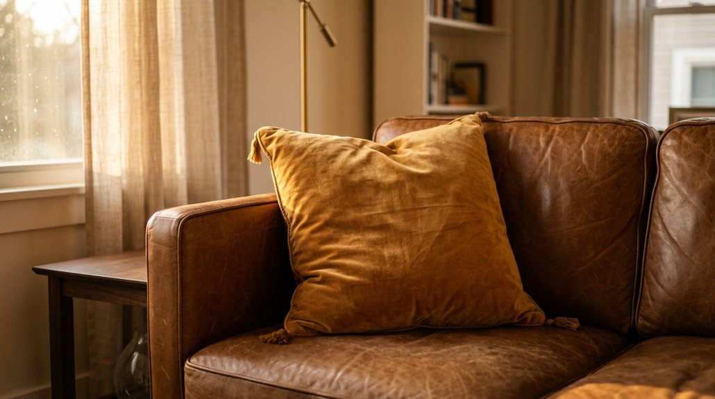 top throw pillows for leather couches
