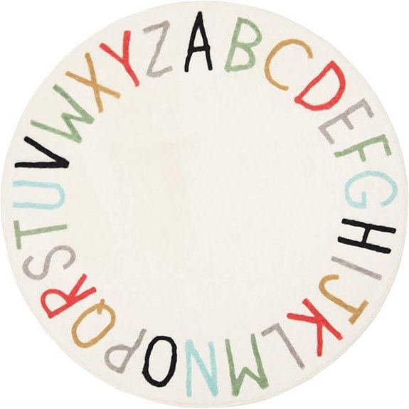 15 Best Playroom Rugs for 2026 (Soft & Stylish Picks) 2 topotdor rainbow alphabet rug