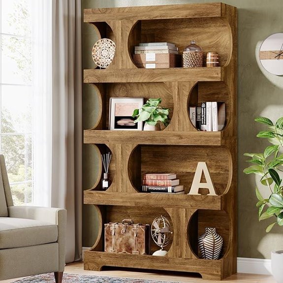 15 Best Bookshelves for Home Libraries in 2026 14 tribesigns 4 tier s shaped bookshelf