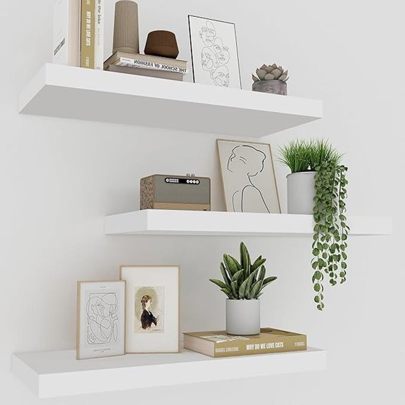 upassion white shelving set 3