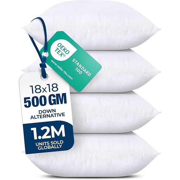 5 Best Sofa Pillows for 2026 1 utopia bedding 18x18 white pillows