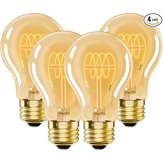 vintage led edison bulbs 40w 4 pack